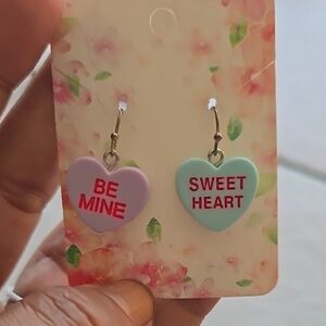 Heart-Shaped Pastel Earrings